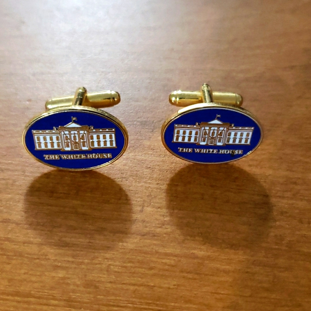 White House cufflinks. From WH gift store early 2000s.